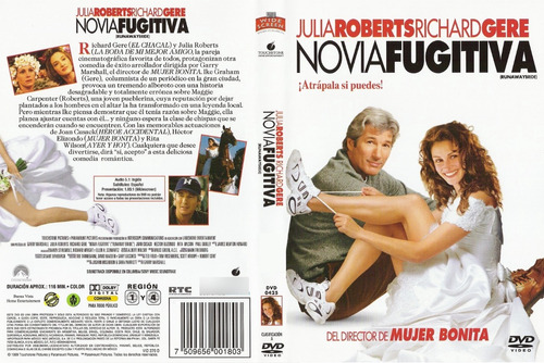 Novia Fugitiva - Richard Gere - Julia Roberts - Dvd