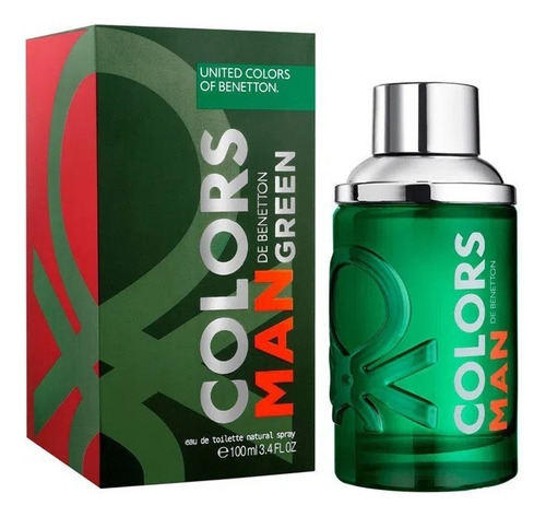 Benetton Man Green Caballero 100ml Edt Volumen De La Unidad 100 Ml