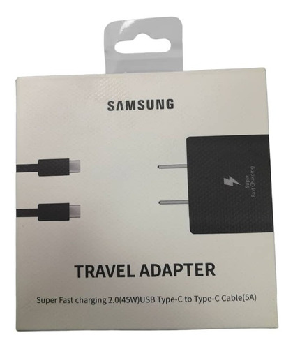 Cargador De Telefono Samsung 45w Tipoc 100-240v   