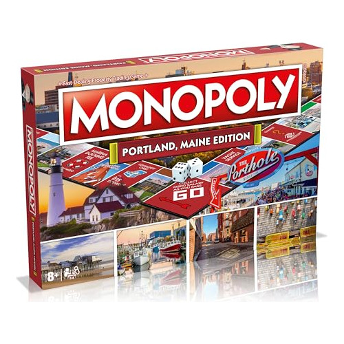 Portland Monopoly Juego De Mesa Familiar, Para 2 A 6 Htglu