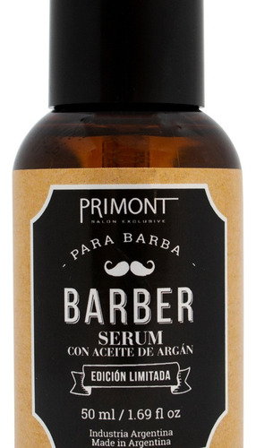 Primont Barber Pomada Mate 50ml + Primont Barber Serum Barba