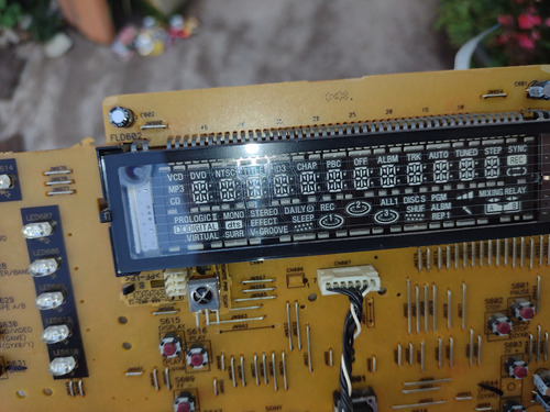 Placa Frontal Display Som Sony Rg-550 Revisada Perfeito (Usado)