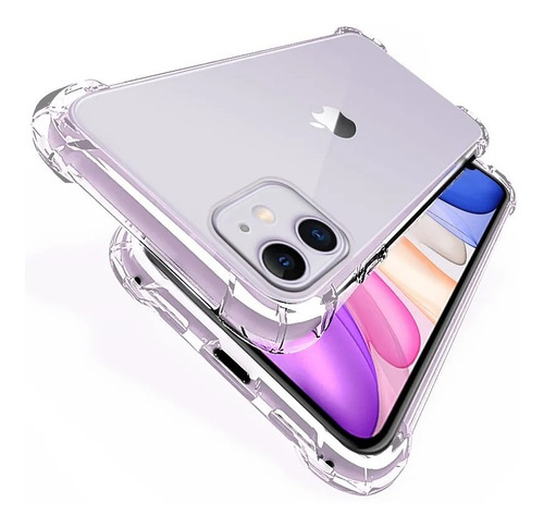 Estuche Protector Para iPhone 11 Antishock Transparente