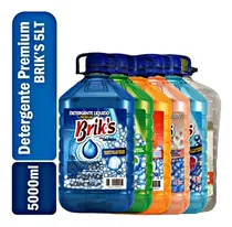 Comprar Detergente Liquido Brik's 5 Litros Jabón Liquido Lavar Ropa 