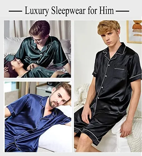 Pijamas Seda Para Hombre | Pijamas Cómodos