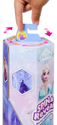 Boneca Elsa Spin And Reveal Disney Frozen
