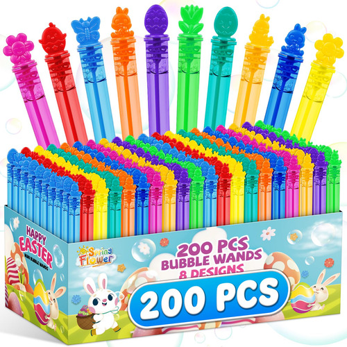 Varitas De Burbujas Para Niños 200 Piezas A Granel Color