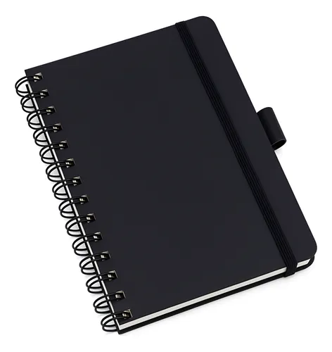 Caderneta Moleskine Grande Preto Wire-o Com Suporte Caneta
