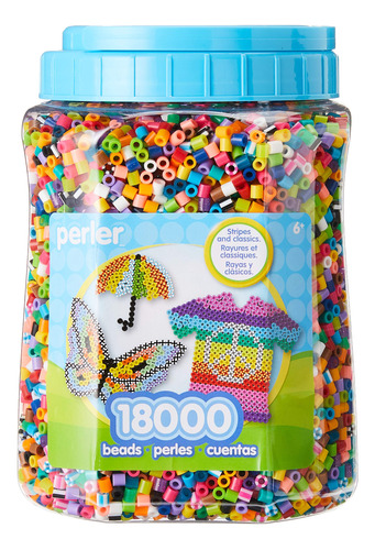 Kit Manualidades 18000 Cuentas Multicolor Para Niños
