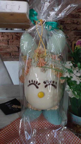 Huevo De Pascuas Original Conejo Todo Chocolate 18 Cm 350 Gr