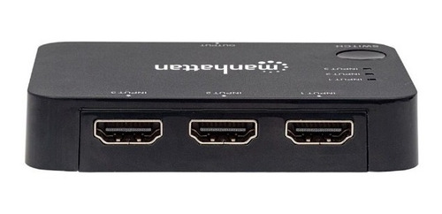 Imagen 1 de 4 de Switch Hdmi Manhattan 3 Puertos 4k 30 Hz Control 207522 /v /