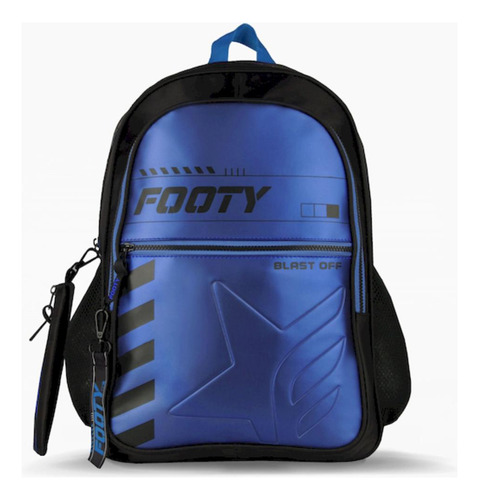 Mochila Espalda Footy Big Kids Blast Off 18 Pulgadas Azul