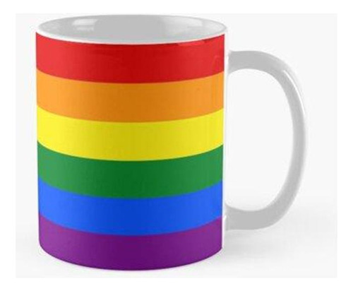 Taza Bandera Del Arcoíris Del Orgullo Gay Calidad Premium