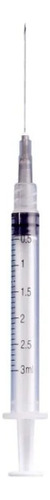 Jeringa 3ml Con Aguja Nipro C/100 Piezas