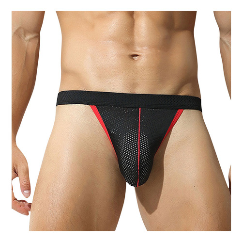 Ropa Interior De Malla De Cintura Baja Para Hombre, Color Li