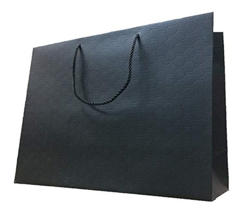 Bolsas De Regalo De Papel Negro Extra Grandes 16 X 12 X 6''