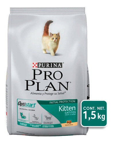 Alimento Gato Croqueta Pollo Cachorro 1.5kg Pro Plan Purina