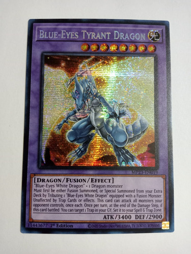 Blue-eyes Tyrant Dragon Prismatic Secret Rare Yugioh