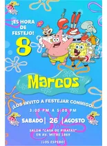 Comprar Bob Esponja Kit Cumpleaños Imprimible Editable Candy Bar
