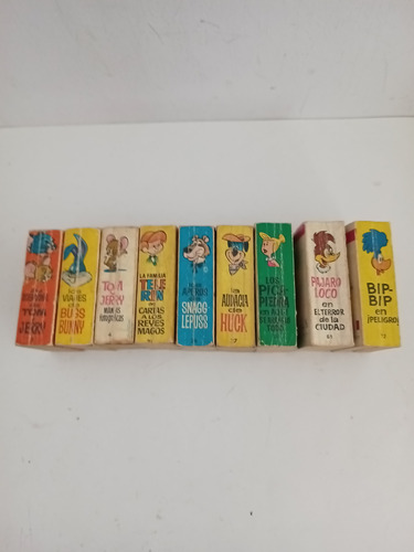 Set De 9 Libros Minilibros Caricaturas Dibuj Animados 7x5 Cm