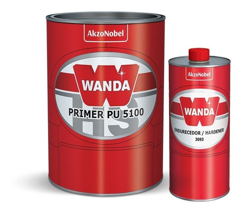 Wanda Primer Pu 5100 Hs - 3lt + Endurecedor Pu 3093 - 1lt.