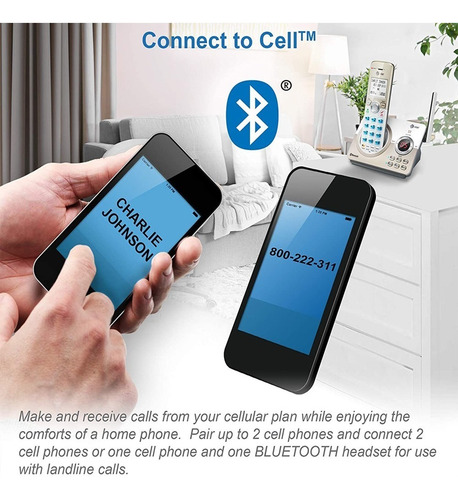 Imagen 4 de 7 de Telefono Inalambrico Triple At&t Bt Con Conexion A Celular