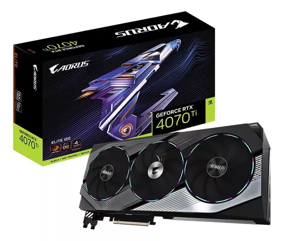 Placa de video Nvidia Gigabyte AORUS GeForce RTX 40 Series RTX 4070 Ti GV-N407TAORUS E-12GD 12GB