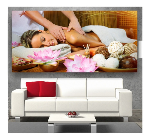 Adesivo Decorativo Massagem Estetica Mulher 2x1m Beleza S199