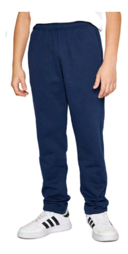 Pantalon De Jogging Con Friza Ely Azul Colegial Talle 10