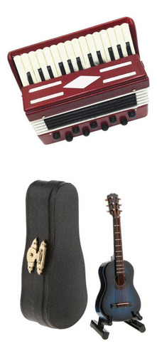 Guitarra Instrumento Musical En Miniatura De W. Caso 1:12