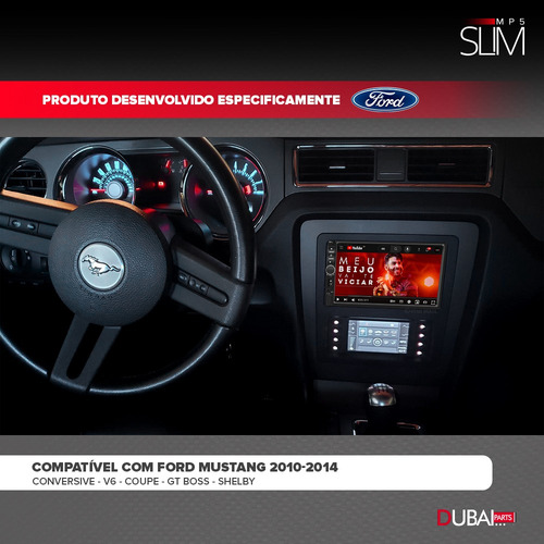 Central Multimidia Mp5 Slim Ford Mustang 2010 2011 2012