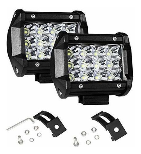 Barras De Luz - Willpower 2pcs 36w 4 Inch Led Work Light Bar