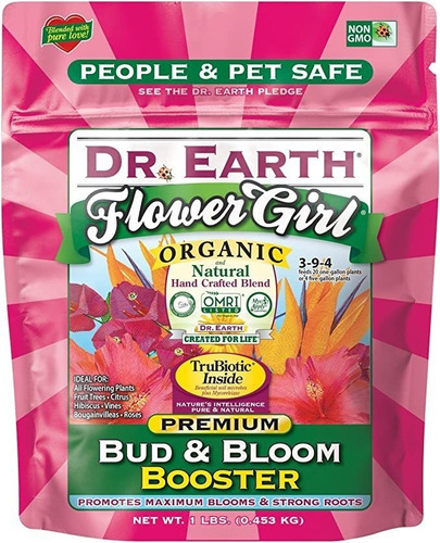 Dr. Earth  Fertilizante Para Niña De Flores De 1 Libra 3-9.