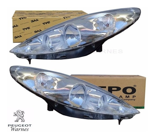 Juego De Opticas Para Peugeot 207 Compact 1.9 Diesel - 2013