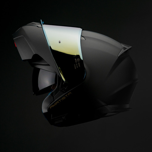 Hax Helmets Casco Abatible Dot + Ece. Amatista Matte Black