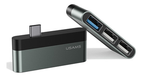 Hub Usb X 3 Entrada Tipo C Usams | Caribe Sur Store®