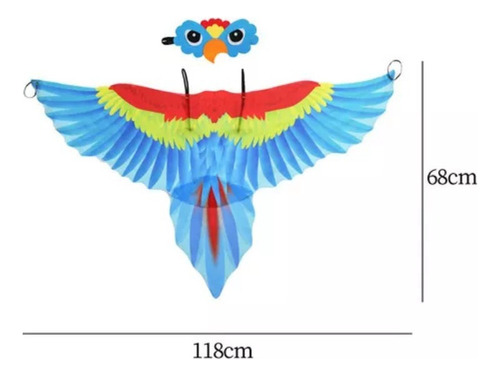 Conjunto De Disfraz De Pájaro Para Niños, Capa Con Alas,