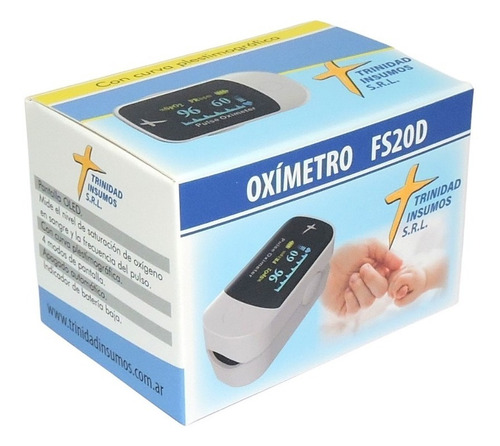 Oximetro De Pulso Saturometro Digital Para Dedo Con Curva