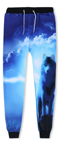 3d Digital Printing Fox Wolf Sports Leisure Leg Pants