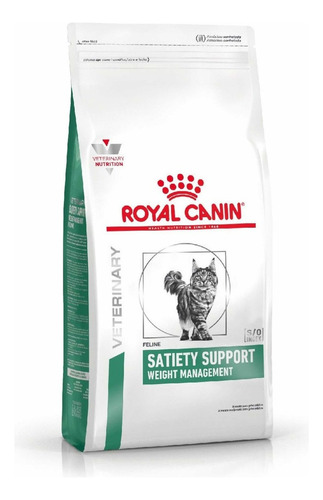 Alimento Royal Canin Veterinary Satiety Support Weight Management para gato adulto sabor mix en bolsa de 3.5kg