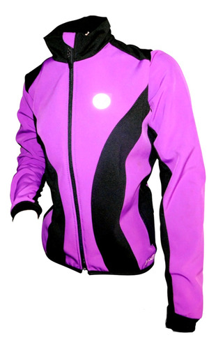 Campera Ciclismo Mujer Mazzi Tela Respirable Abrigada 