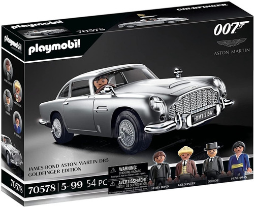 Imagem 1 de 7 de Playmobil Aston Martin 007 James Bond Goldfinger 70578