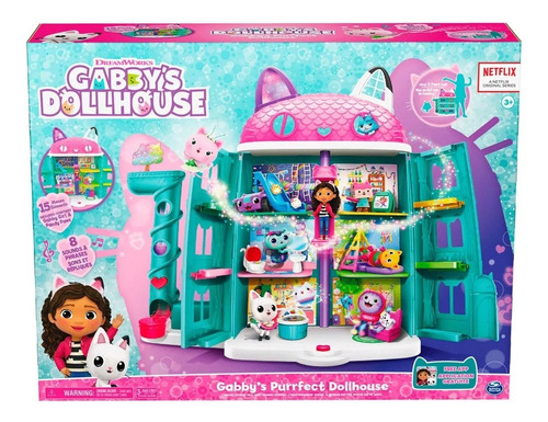 Gabbys Dollhouse Casa Mágica Playset Com Acessórios Sunny