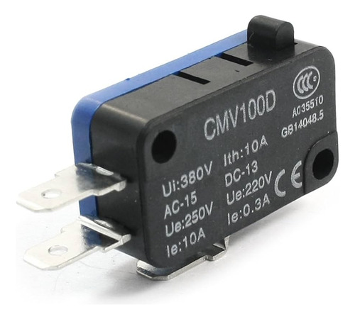 Botón Microswitch 1nc+1no Pack 5 Pz Cntd Csaq-d