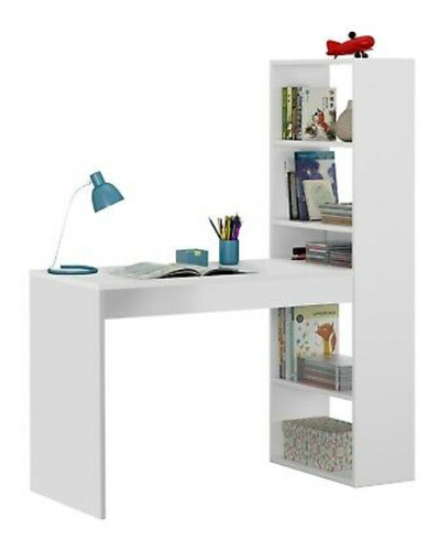 Escritorio Con Estante. Hm Muebles En Melamina. Ale008