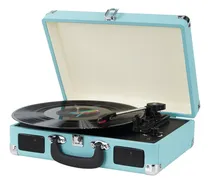 Comprar Tocadiscos De Vinilo, Tocadiscos Portátil De Maleta De 3 Vel