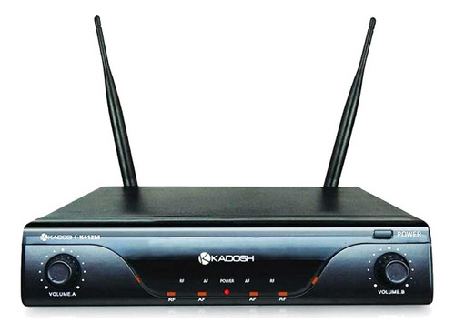 Microfone Sem Fio Kadosh Duplo K412m C Bateria Recarregável