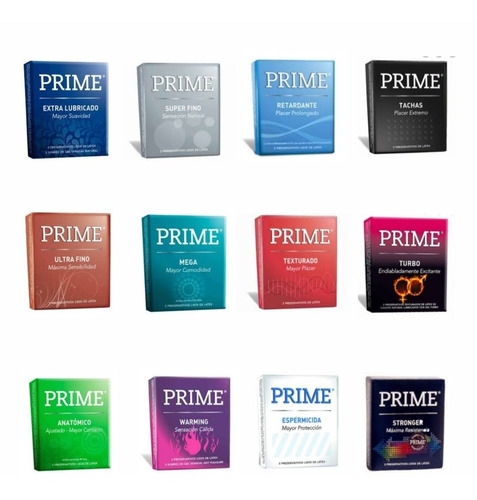 Preserv. Prime 6 Cajitas X 3u (18u) Combinalos Como Quieras!