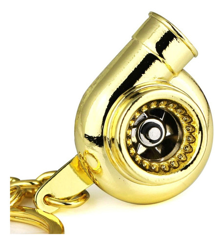 Llavero Turbina Turbo Autos Souvenirs Color Dorado