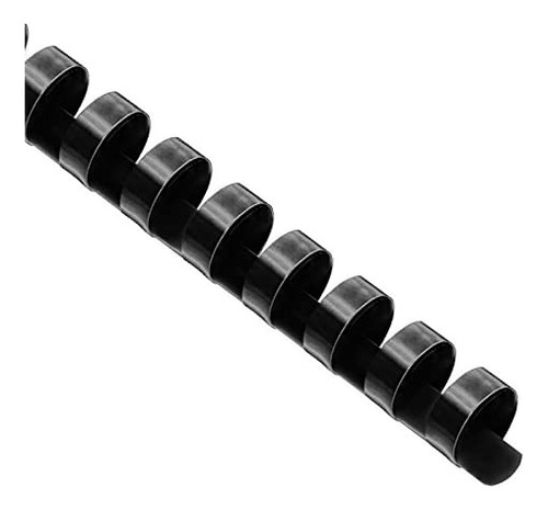 100 Pack Plastic Comb Binding Spines, 1/2 Inch Diameter...